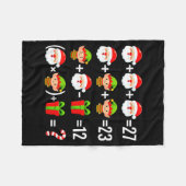 Funny 67 Meme Santa Math Teacher Christmas Six Sev Fleecedecke (Vorderseite (Horizontal))