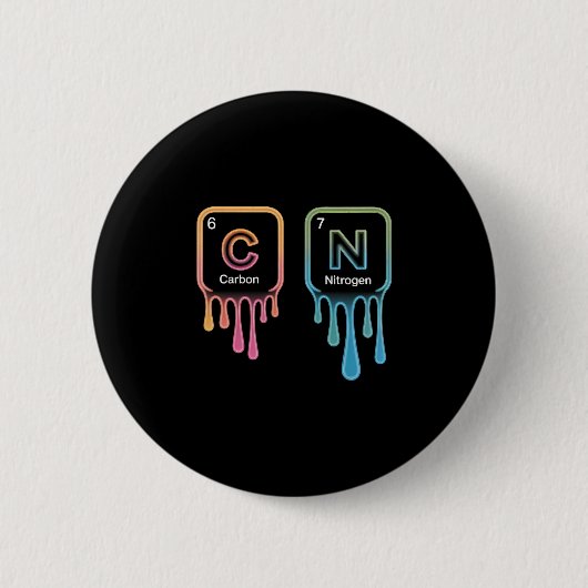 Funny 67 Meme Science Chemistry Nerd Humor Periodi Button (Vorderseite)