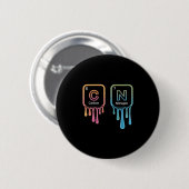 Funny 67 Meme Science Chemistry Nerd Humor Periodi Button (Vorne & Hinten)