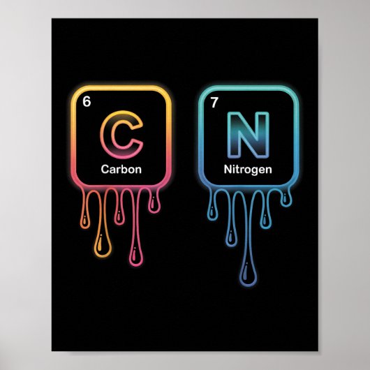 Funny 67 Meme Science Chemistry Nerd Humor Periodi Poster (Vorne)