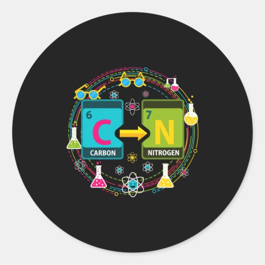 Funny 67 Meme Science Chemistry Teacher Periodic T Runder Aufkleber (Vorderseite)