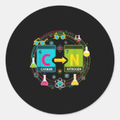 Funny 67 Meme Science Chemistry Teacher Periodic T Runder Aufkleber (Vorderseite)