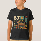 Funny 67 Meme Science Teacher Students Six Seven M T-Shirt (Vorderseite)