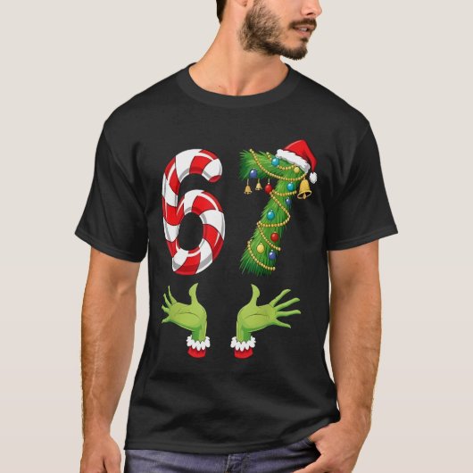 Funny 67 Meme Six Seven 6 7 Xmas 67 Christmas 67 K T-Shirt (Vorderseite)
