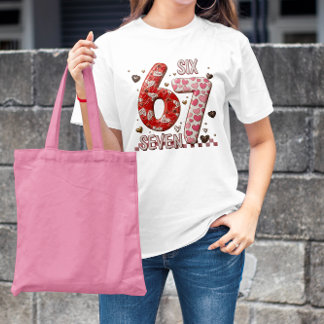Funny 67 Meme Six Seven Cute Valentine's Day T-Shirt