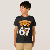 Funny 67 Meme Six Seven Humor Food Zza  T-Shirt (Vorne ganz)