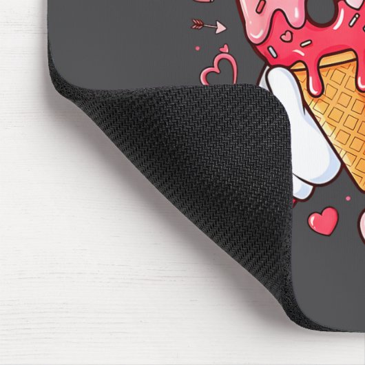 Funny 67 Meme Six Seven Ice Cream Matching Couples Mousepad (Ecke)