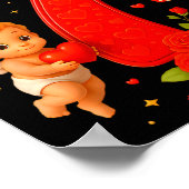 Funny 67 Meme Six Seven Matching Couples Valentine Poster (Ecke)