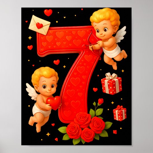 Funny 67 Meme Six Seven Matching Couples Valentine Poster (Vorne)