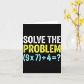 Funny 67 Meme Six Seven Math Teacher Brain-rot Jok Karte (Gelbe Blume)