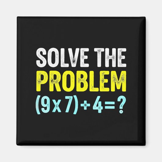 Funny 67 Meme Six Seven Math Teacher Brain-rot Jok Magnet (Vorne)