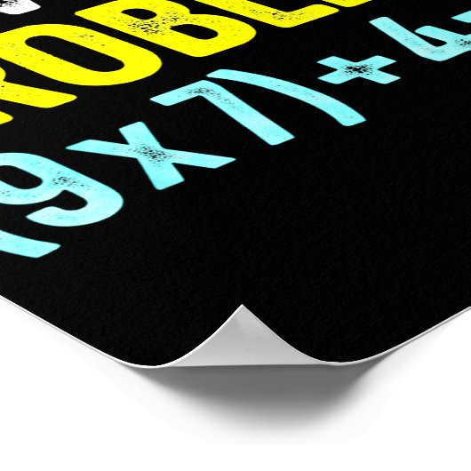 Funny 67 Meme Six Seven Math Teacher Brain-rot Jok Poster (Ecke)