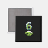 Funny 67 Meme Six Seven Scary Monster Hands Christ Magnet (Vorderseite/Rückseite)