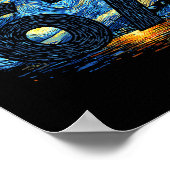 Funny 67 Meme Six Seven Starry Art Night Poster (Ecke)