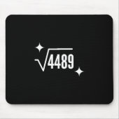 Funny 67 Meme Square Root 4489 Slang Math Teacher Mousepad (Vorne)