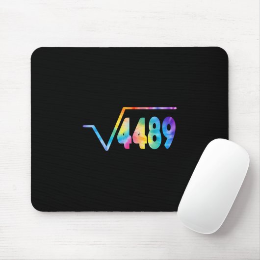 Funny 67 Meme Square Root 4489 Slang Math Teacher Mousepad (Mit Mouse)