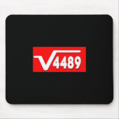 Funny 67 Meme Square Root 4489 Slang Math Teacher Mousepad (Vorne)