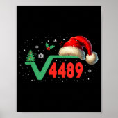 Funny 67 Meme Square Root 4489 Slang Math Teacher  Poster (Vorne)