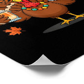 Funny 67 Meme Thanksgiving Turkey With Pumpkin Pie Poster (Ecke)