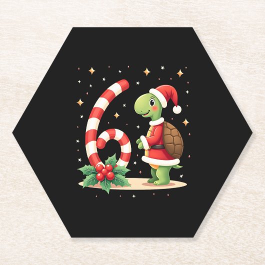 Funny 67 Meme Turtle Christmas PJm Men Women Famil Untersetzer (Vorderseite)