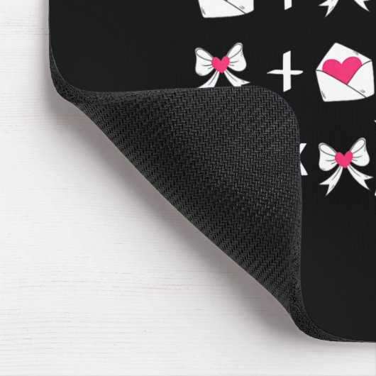 Funny 67 Meme Valentine Math Teacher Bow Six Seven Mousepad (Ecke)