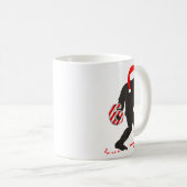 Funny 67 Meme With Bigfoot And Candy Canes Christm Kaffeetasse (VorderseiteRechts)