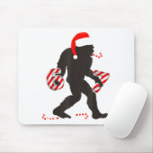 Funny 67 Meme With Bigfoot And Candy Canes Christm Mousepad (Mit Mouse)