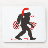 Funny 67 Meme With Bigfoot And Candy Canes Christm Mousepad (Vorne)