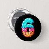 Funny 67 Number 6 Ice Cream Drip Meme Matching Gro Button (Vorne & Hinten)