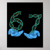 Funny 67 Number Meme Dna Replication Molecular Sci Poster (Vorne)