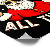 Funny 67 Rock On Santa Six Seven Trendy Meme Holid Poster (Ecke)