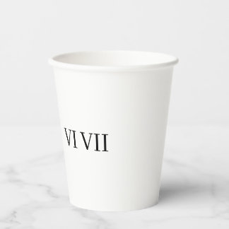 funny 67 roman numeral pappbecher
