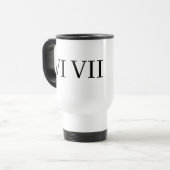 funny 67 roman numeral reisebecher (Vorderseite Links)