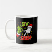 Funny 67 Santa Hand Christmas Six Seven Meme Teens Kaffeetasse (Links)