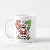 Funny 67 Santa Six Seven Christmas 67 Meme Bruh Bo Kaffeetasse (Links)
