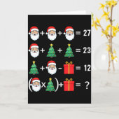 Funny 67 Santa Tree Math Teacher Christmas Xmas Hu Karte (Gelbe Blume)