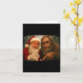 Funny 67 Santa With Bigfoot Six Seven 6 7 Meme Chr Karte (Gelbe Blume)