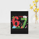 Funny 67 School Nurse Christmas Six Seven School N Karte (Gelbe Blume)