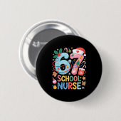 Funny 67 School Nurse Christmas Xmas Meme Holiday  Button (Vorne & Hinten)