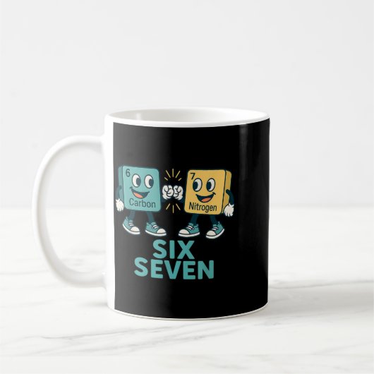 Funny 67 Science Teacher 6 7 Carbon Nitrogen Perio Kaffeetasse (Links)