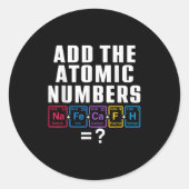 Funny 67 Sechs sieben Matching Elements regelmäßig Runder Aufkleber (Vorderseite)