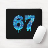 Funny 67 Six Seven 6 7 Happy Hanukkah Jewish Chanu Mousepad (Mit Mouse)