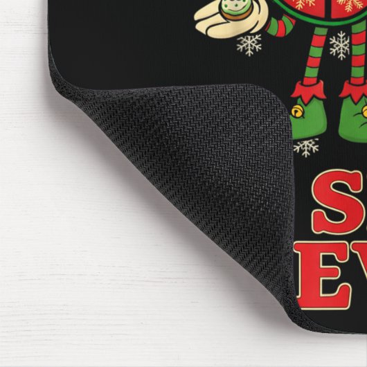 Funny 67 Six Seven 6-7 Italian Christmas Holiday W Mousepad (Ecke)