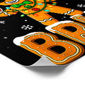 Funny 67 Six Seven Bruh Gingerbread 6 7 Meme Chris Poster (Ecke)