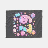 Funny 67 Six Seven Candy 6 7 Meme Gen Alpha Kawaii Fleecedecke (Vorderseite (Horizontal))