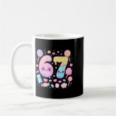 Funny 67 Six Seven Candy 6 7 Meme Gen Alpha Kawaii Kaffeetasse (Links)