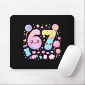 Funny 67 Six Seven Candy 6 7 Meme Gen Alpha Kawaii Mousepad (Mit Mouse)
