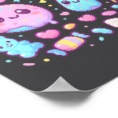 Funny 67 Six Seven Candy 6 7 Meme Gen Alpha Kawaii Poster (Ecke)