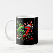 Funny 67 Six Seven Christmas Ice Hockey Kaffeetasse (Links)