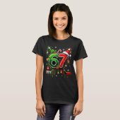 Funny 67 Six Seven Christmas Ice Hockey  T-Shirt (Vorne ganz)